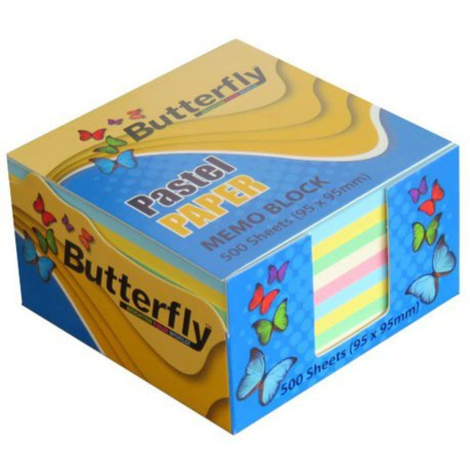 Butterfly Memo Block Paper 500'S