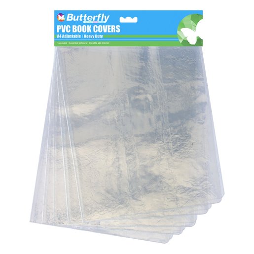 Butterfly A4 PVC Clear Book Cover 120Mic -
