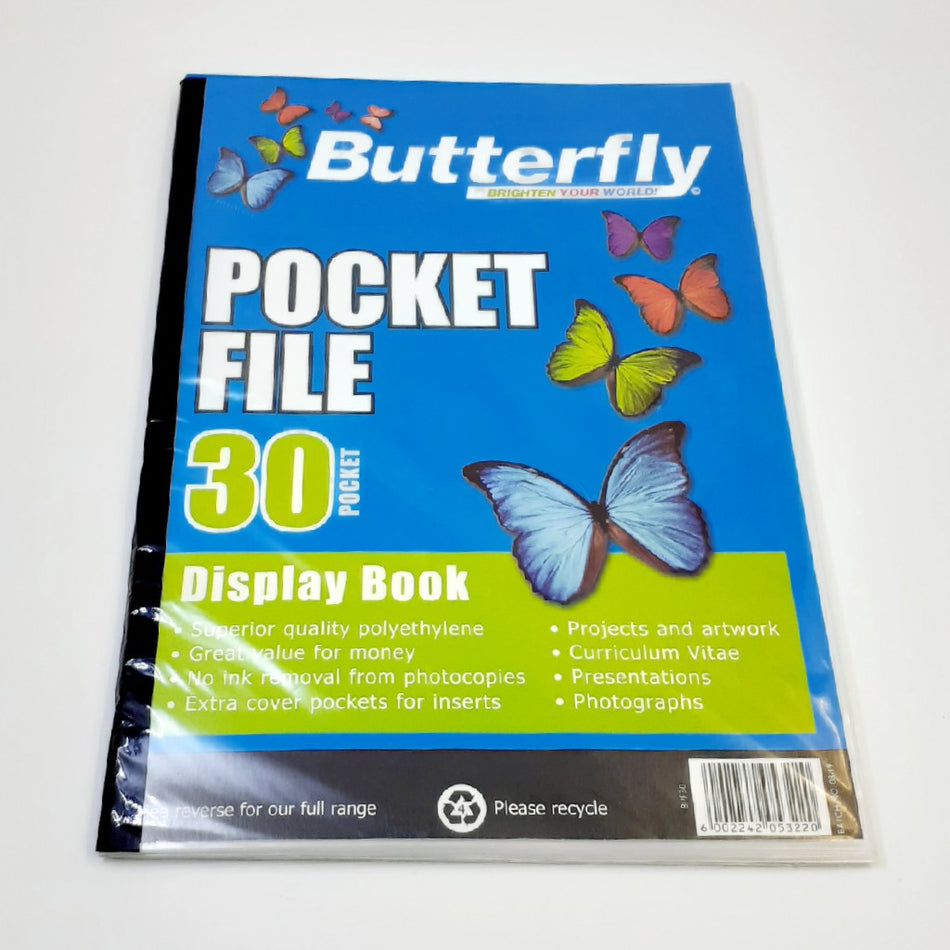 Butterfly A4 Pocket File 30'S