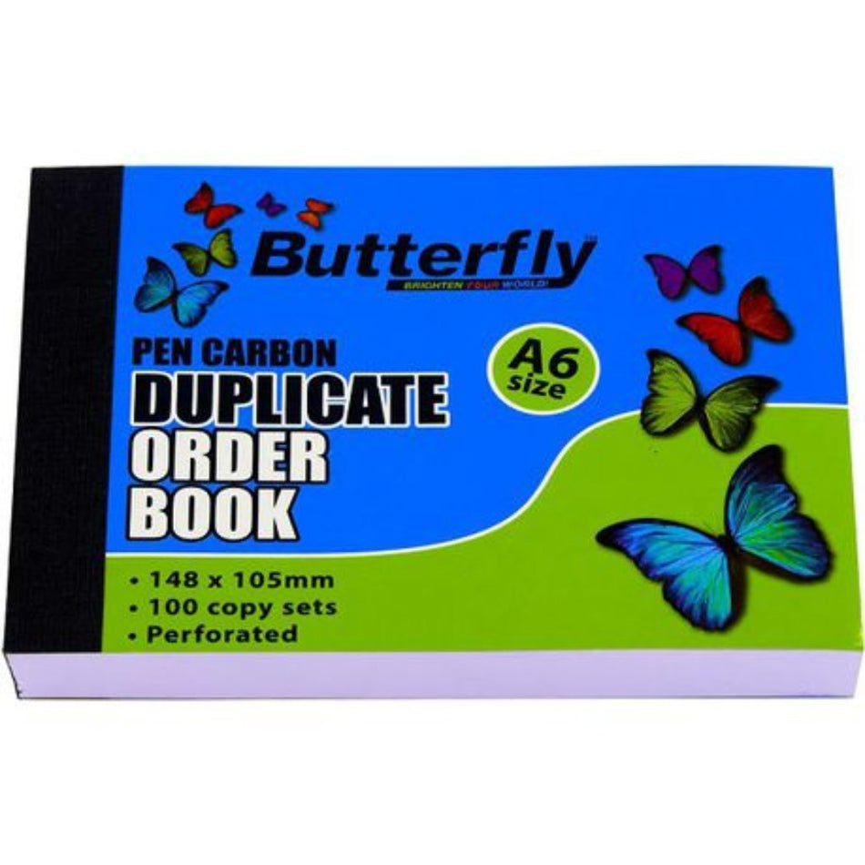 Butterfly Duplicate Orders A6 Book