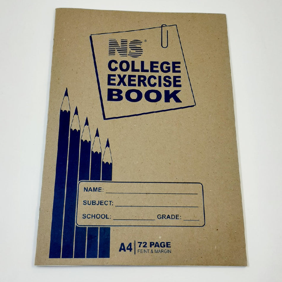 NS College Exercise Book A4 72 Page