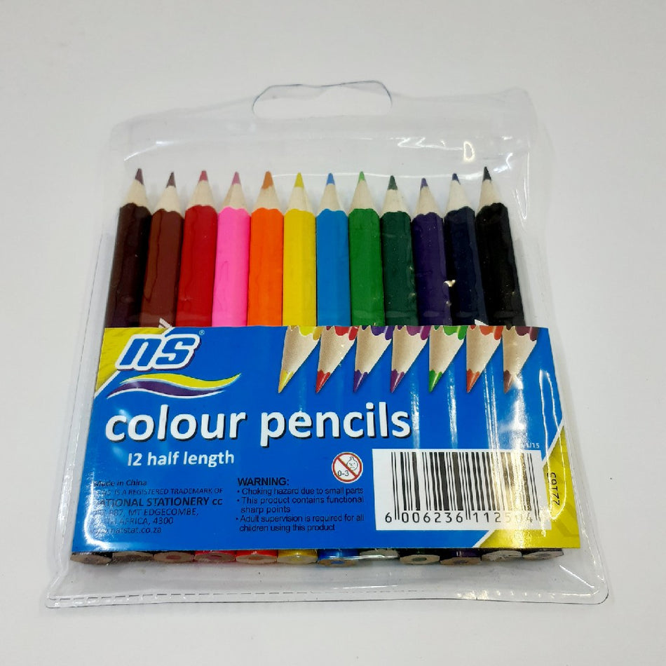 NS Colour Pencils Half Length 12'S