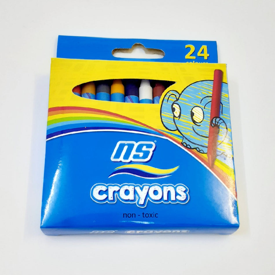 NS Wax Crayons Assorted 24'S