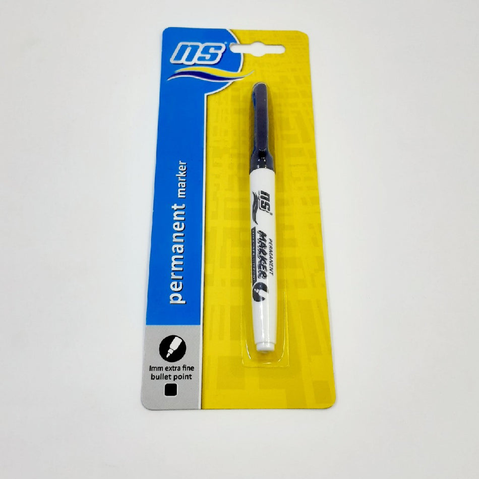 NS Permanent Fine Bullet Point Marker Black