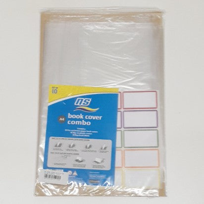 NS Slip On A4 Book Cover 10'S -