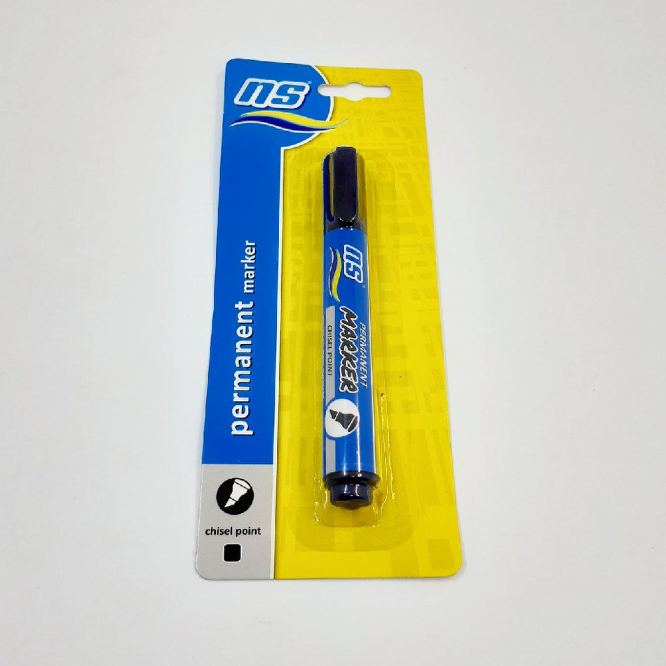 NS Permanent Chisel Point Marker Black