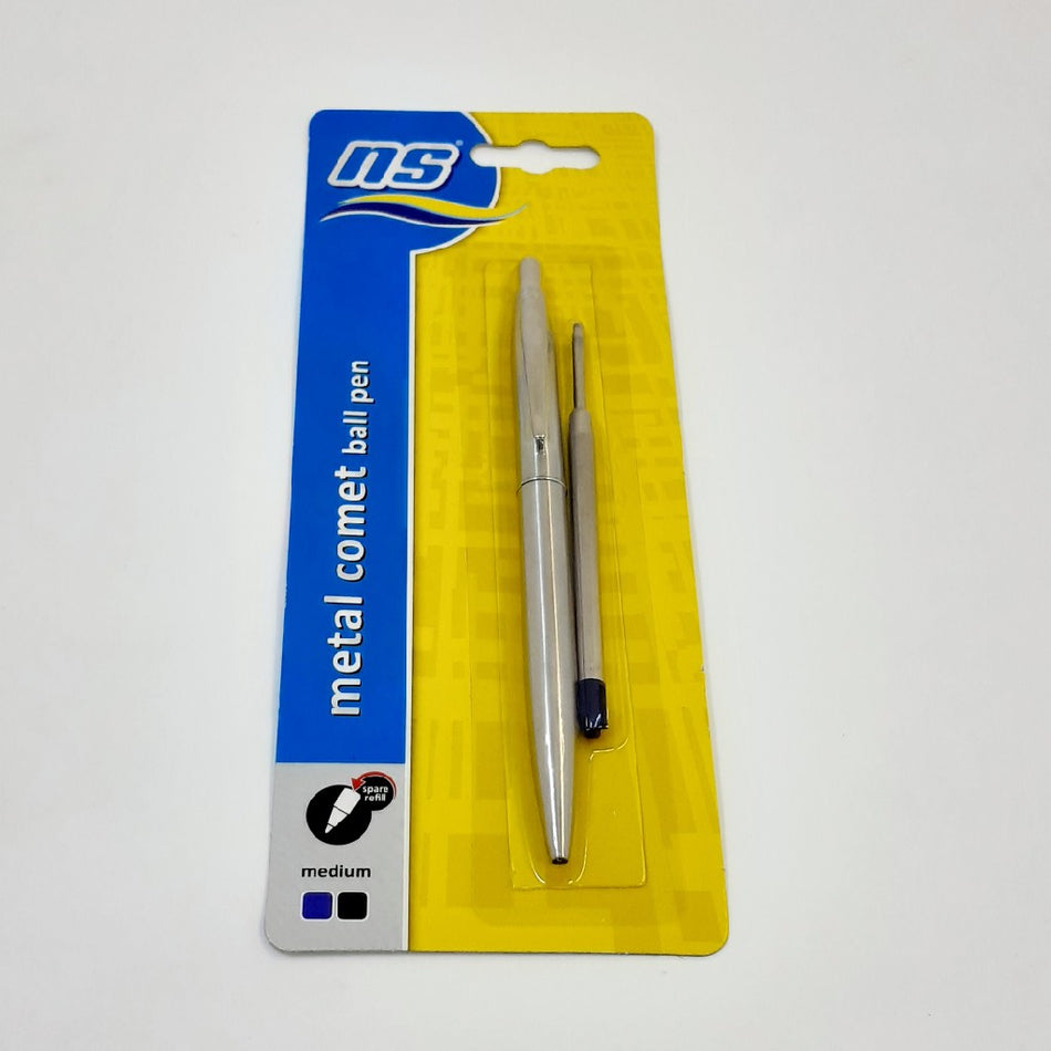 NS Metallic Comet Ball Pen Blue Ink