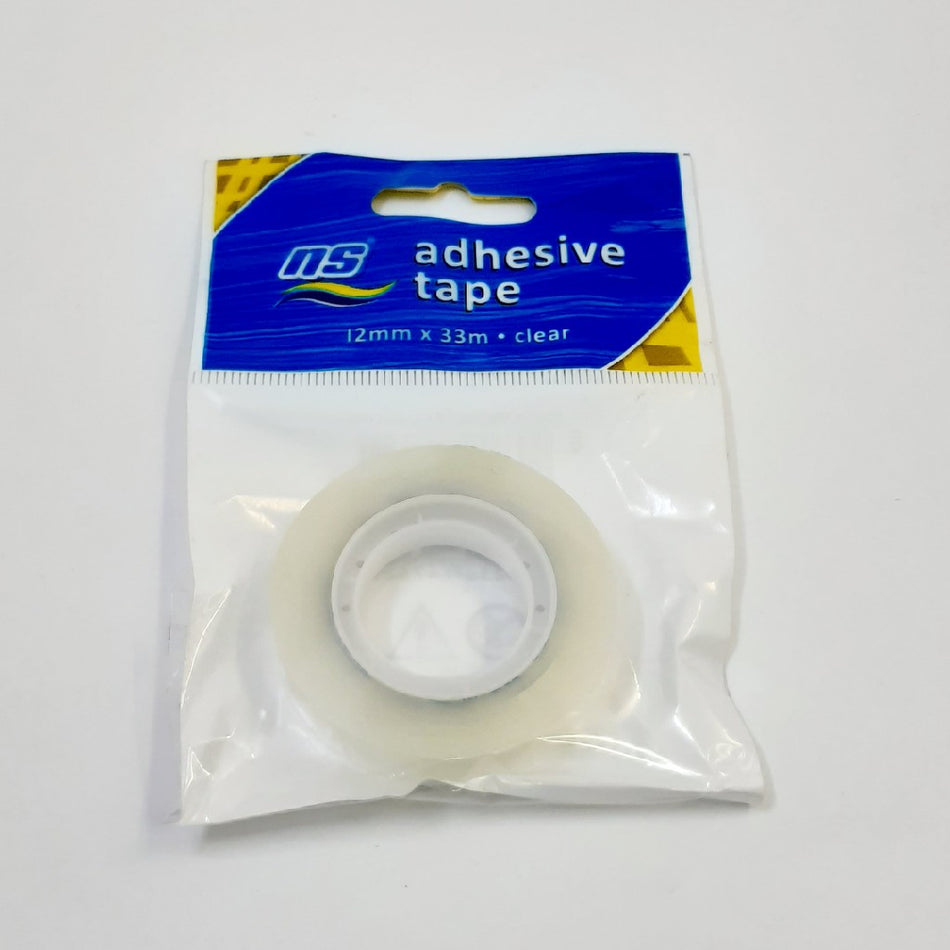 NS Adhesive Tape Clear 12MMX33M Small 1'S