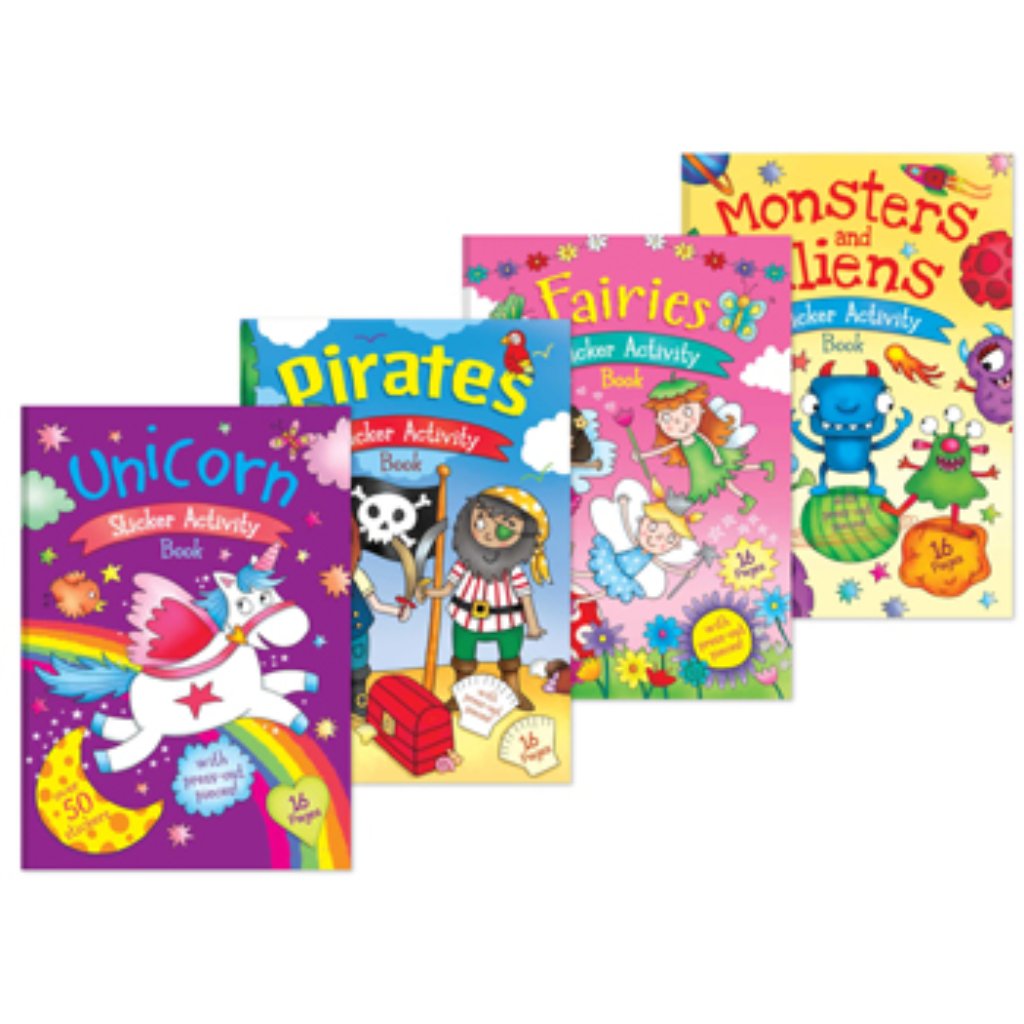 NS Sticker Activity Book Assorted 16 Page -