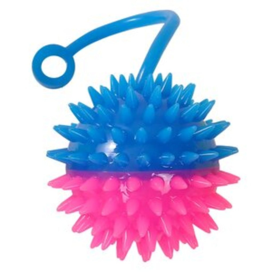 NS Spikey Led Bounce Ball Assorted 1'S