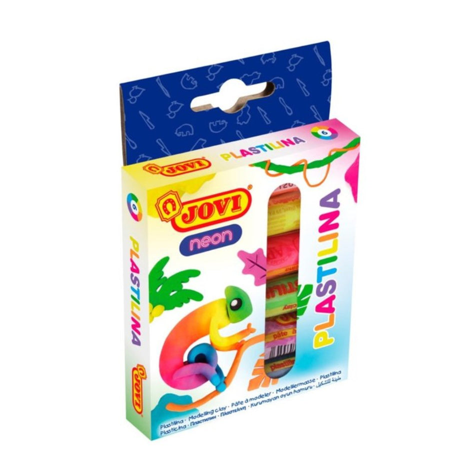 Jovi Plastilina Modelling Clay 6s - Neon