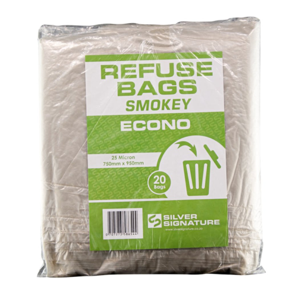 Silver Signature Refuse Bags Smokey econo 25 mic 20'S