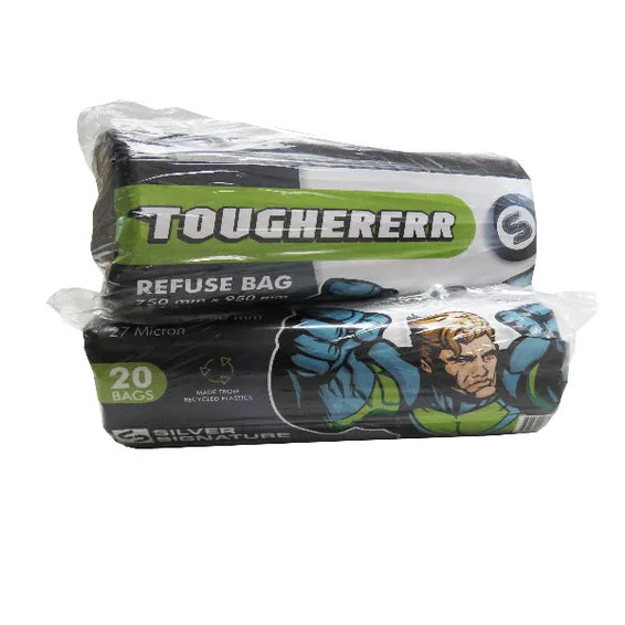 Silver Signature Refuse Bags Toughererrr 20'S -