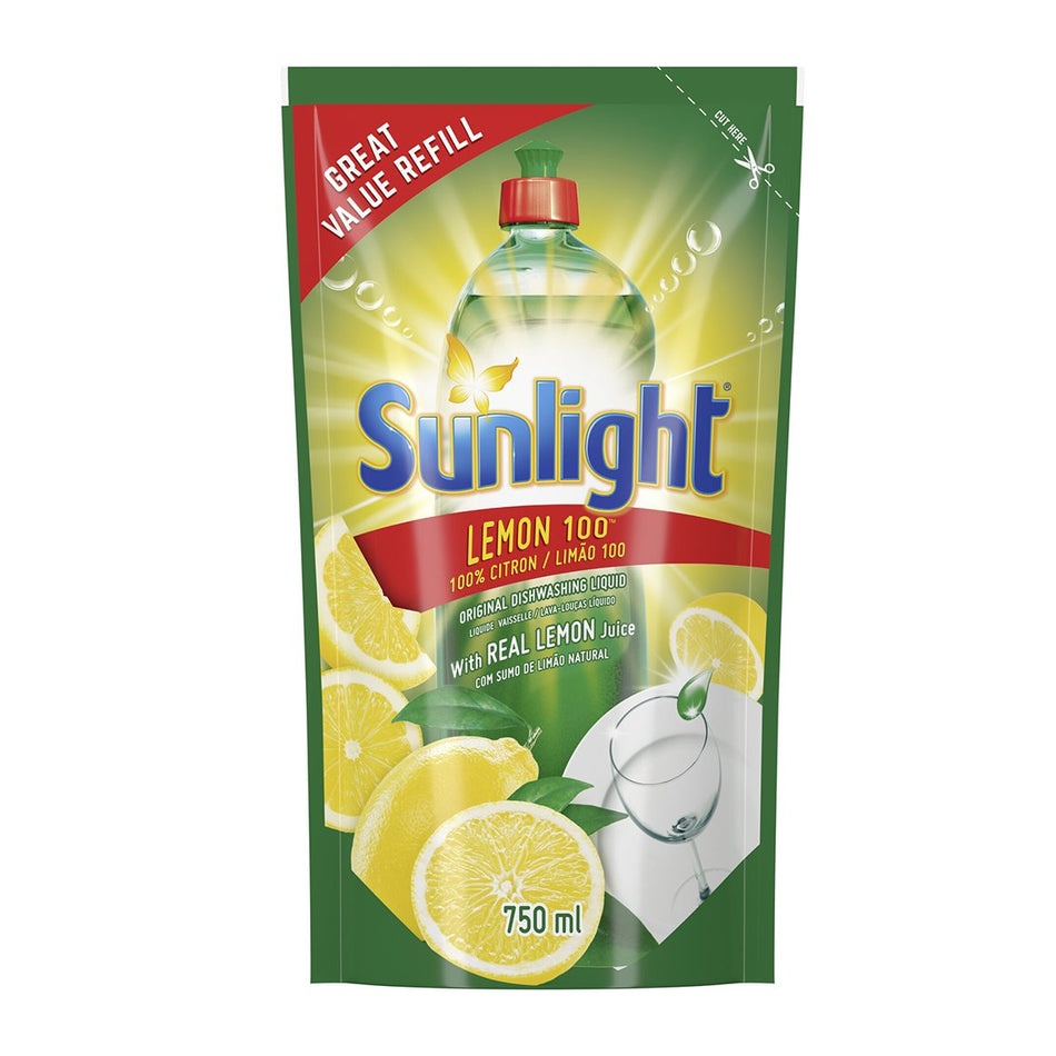 Sunlight Dishwashing Liquid Regular Refill 750ML