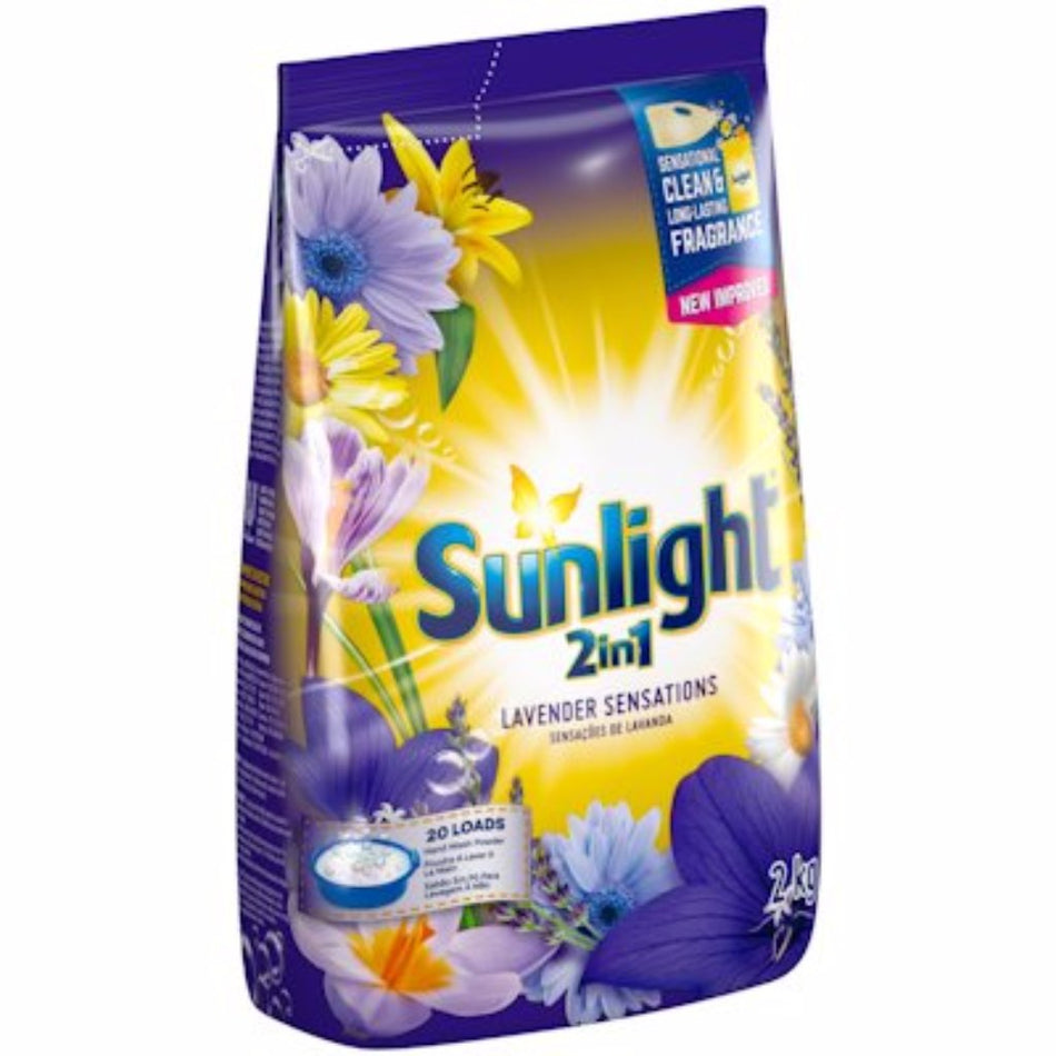 Sunlight Lavender Sensations 5-in-1 Handwash Powder Detergent 2KG
