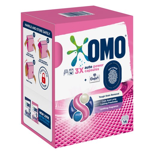 Omo Auto Touch Of Comfort Power Capsules 294ml