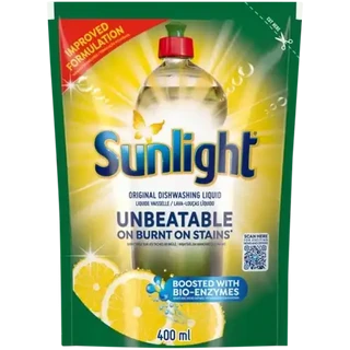Sunlight Dishwashing Liquid Regular Refill 400ml