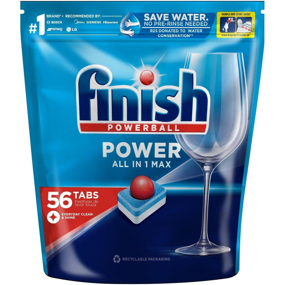 Finish All In One Dishwashing Tabs 56'S