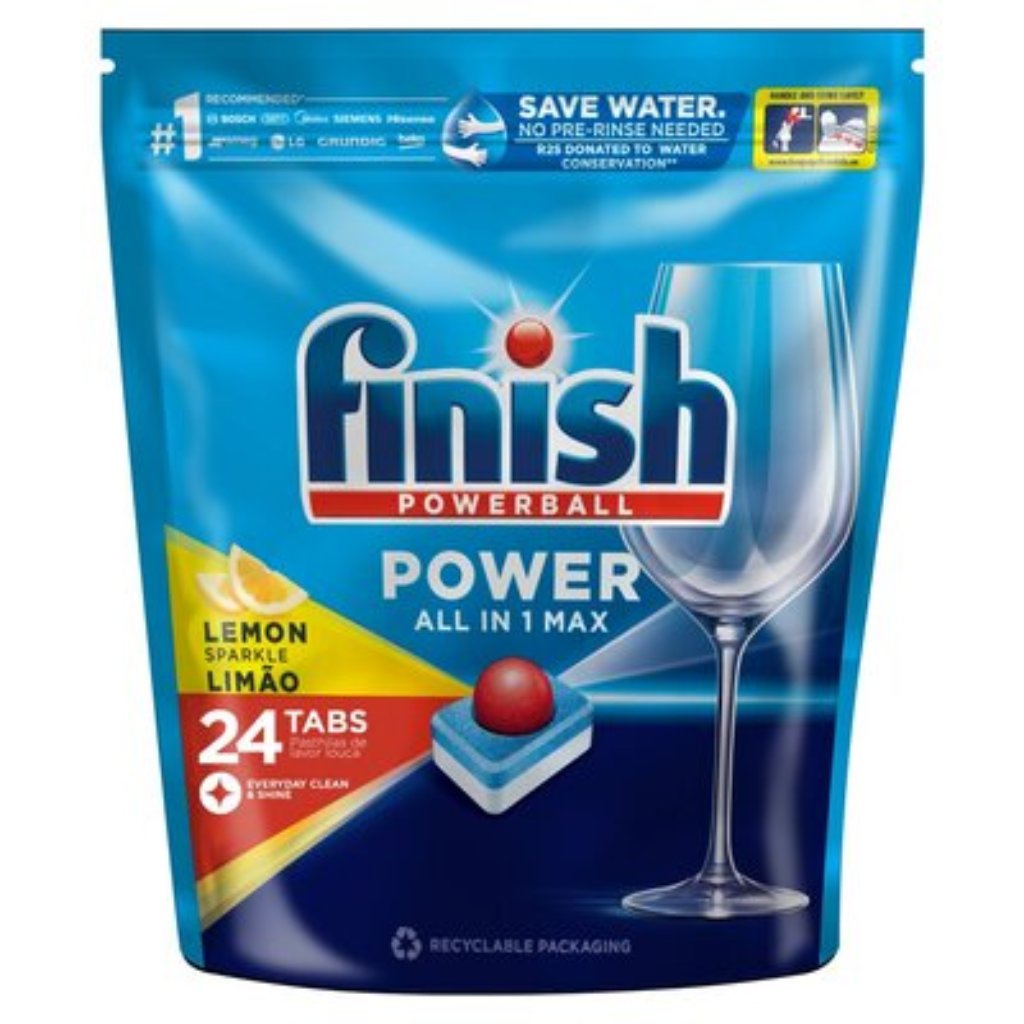 Finish All In One Dishwashing Tabs 24'S Lemon