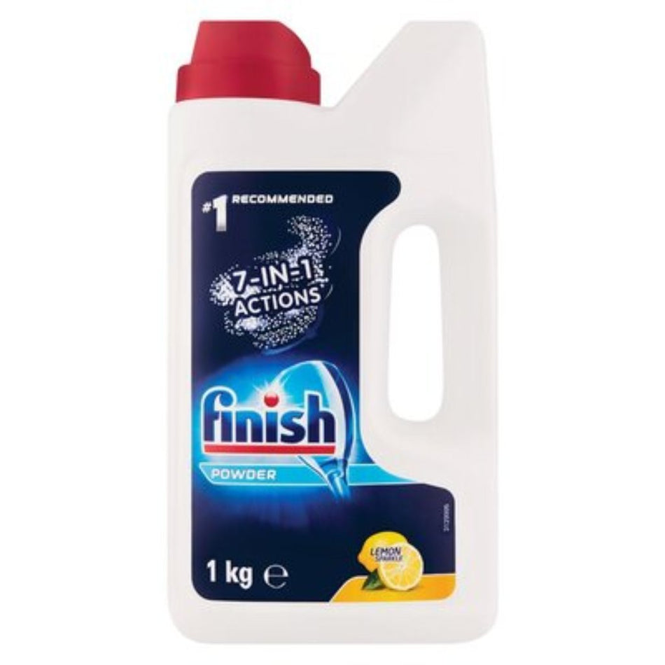 Finish 2 In 1 Dishwasing Powder 1KG Lemon