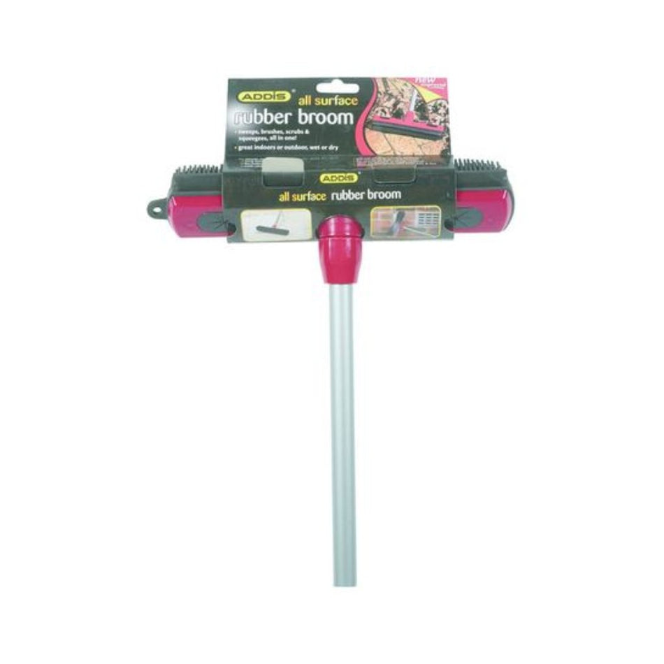 Addis Rubber Broom Including Metal Handle