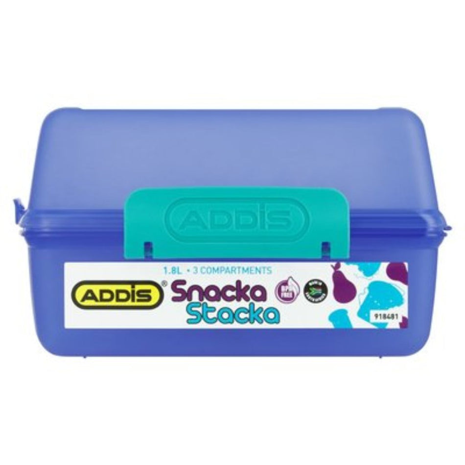 Addis Snacka Stacka Lunch Box Assorted Colours
