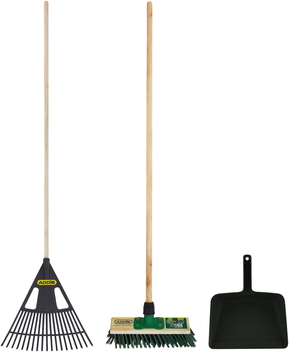 Addis Rake, Broom and Dustpan set DEFAULT TITLE