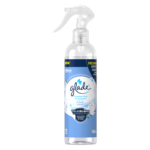 Glade Clean Linen Scented Mist Air Freshener 400ml