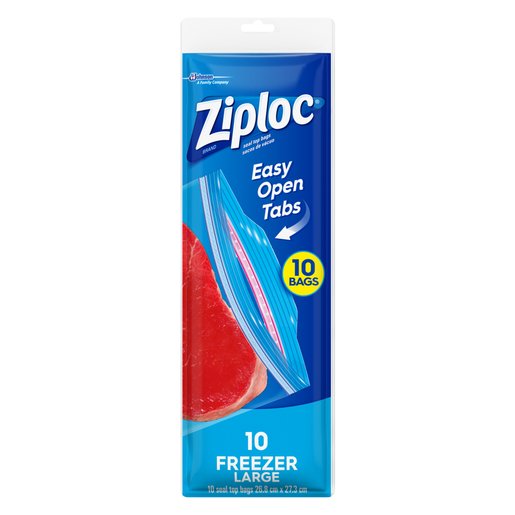 Ziploc Freezer Bags Large 10's