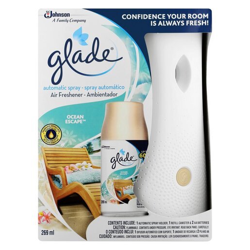 Glade Air Freshener Ocean Escape 3in1 Automatic Spray 269ml