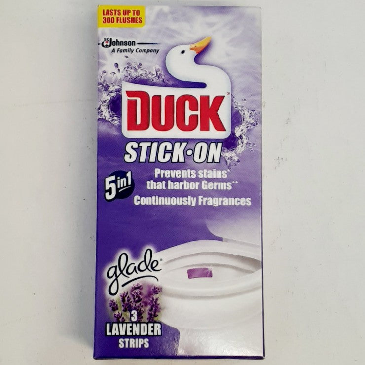 Duck Toilet Strips Lavender 3'S