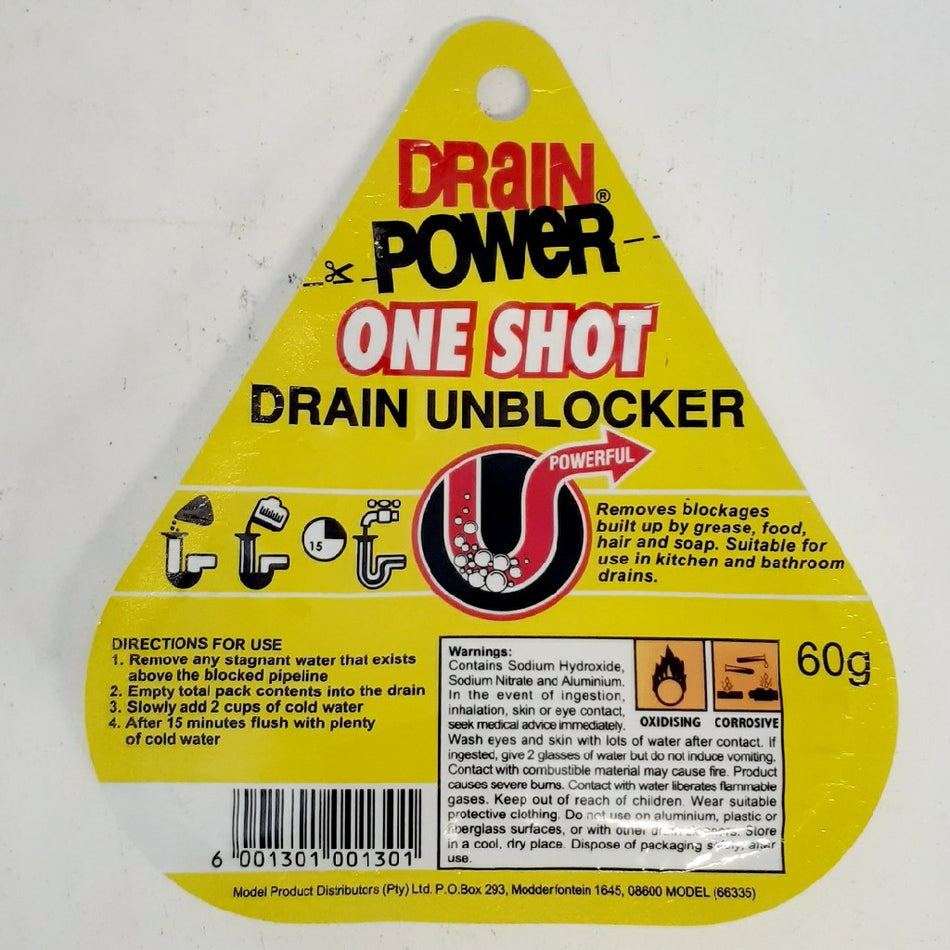 Drain Power One Shot Unblocker 60G