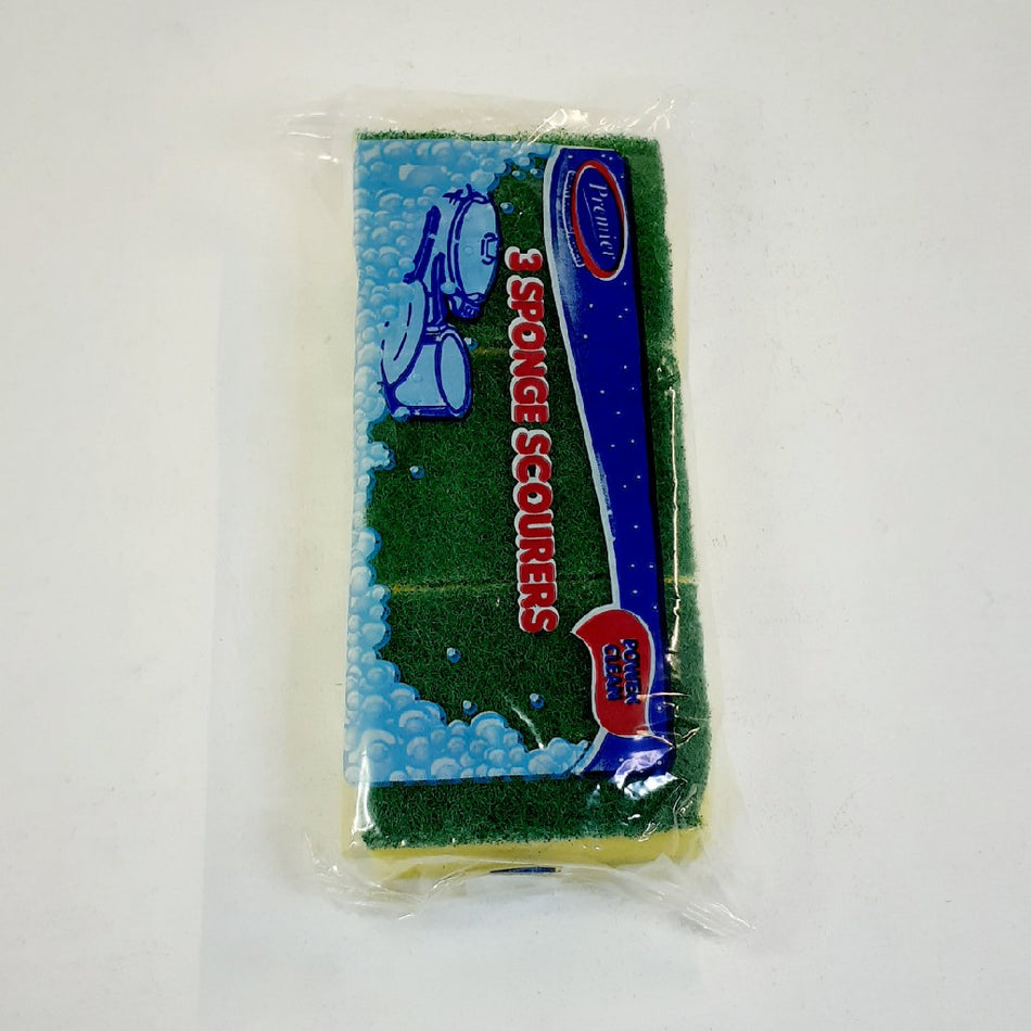 Premier Housewares Sponge Scourer 3 Pack -
