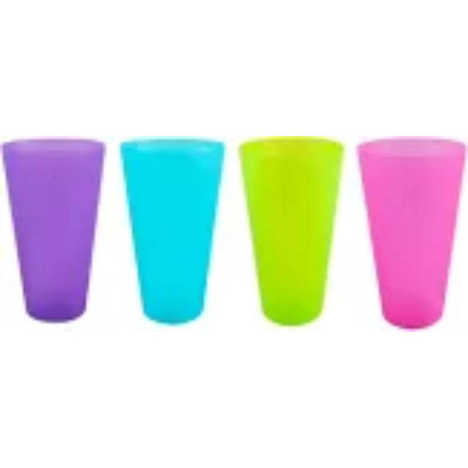 Premier Housewares Coloured Transparent Tumbler 6'S -