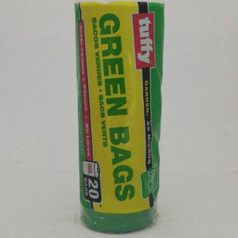Tuffy Refuse Bags Green 20'S