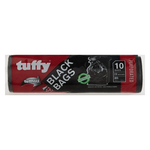 Tuffy Black Refuse Bags 750mm x 950mm 10's