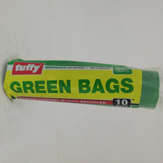 Tuffy Refuse Bags Green 10'S