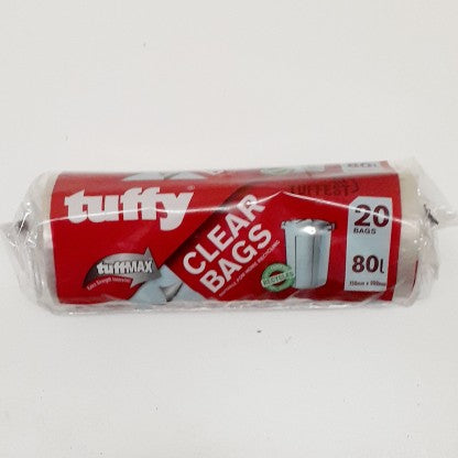 Tuffy Refuse Bags Clear 20'S