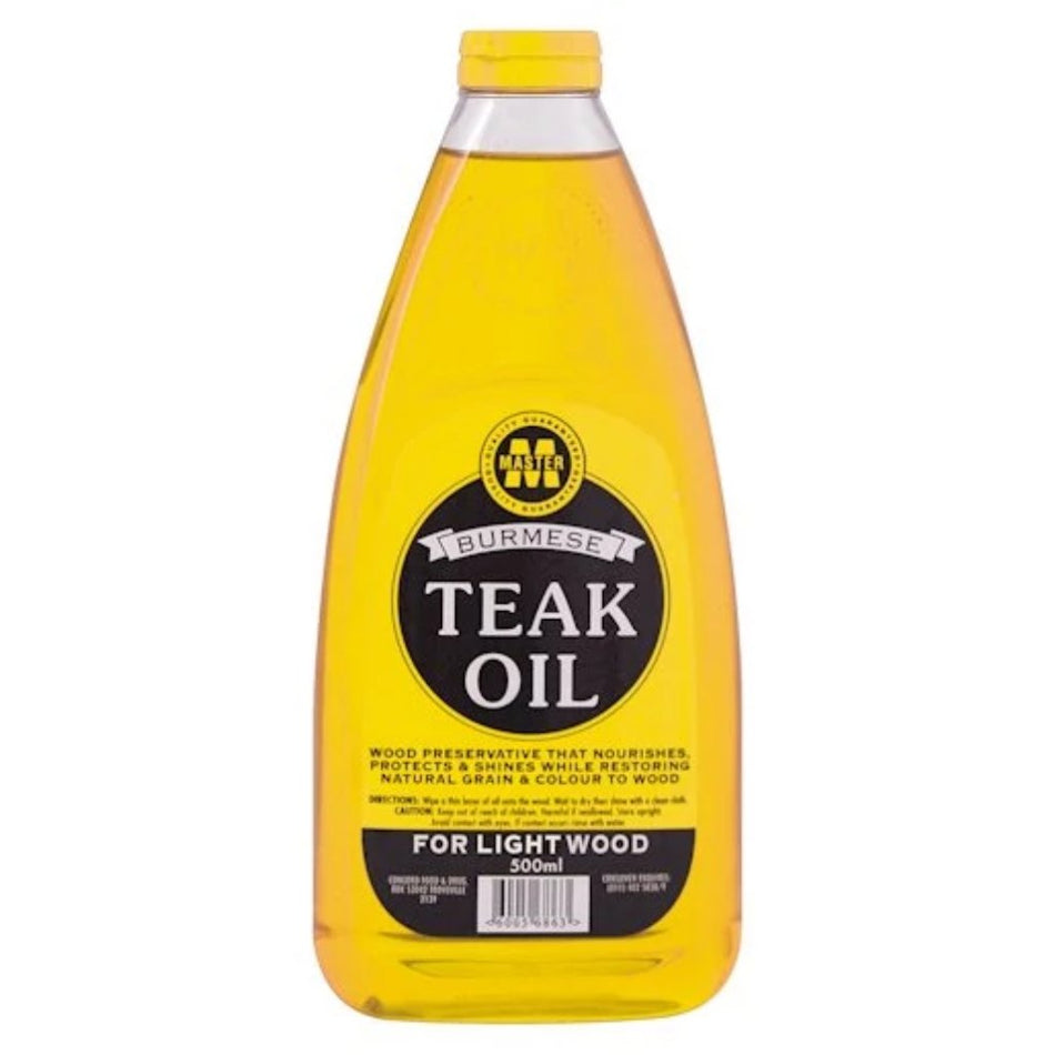 Burmese Master Teak Oil Light Wood 500ML