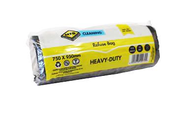 Refuse Bags Mts Heavy Duty Black 950x750mm 20'S -