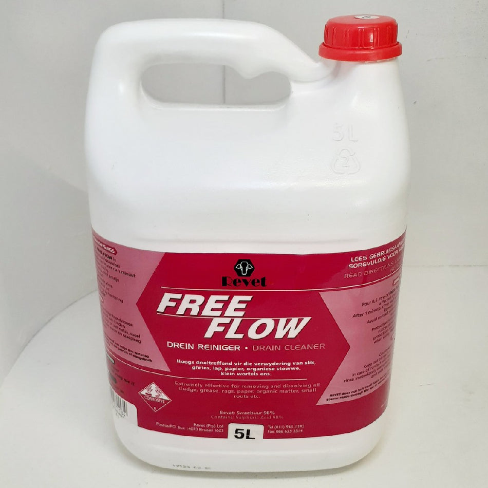Revet Free Flow Drain Cleaner Liquid 5L -