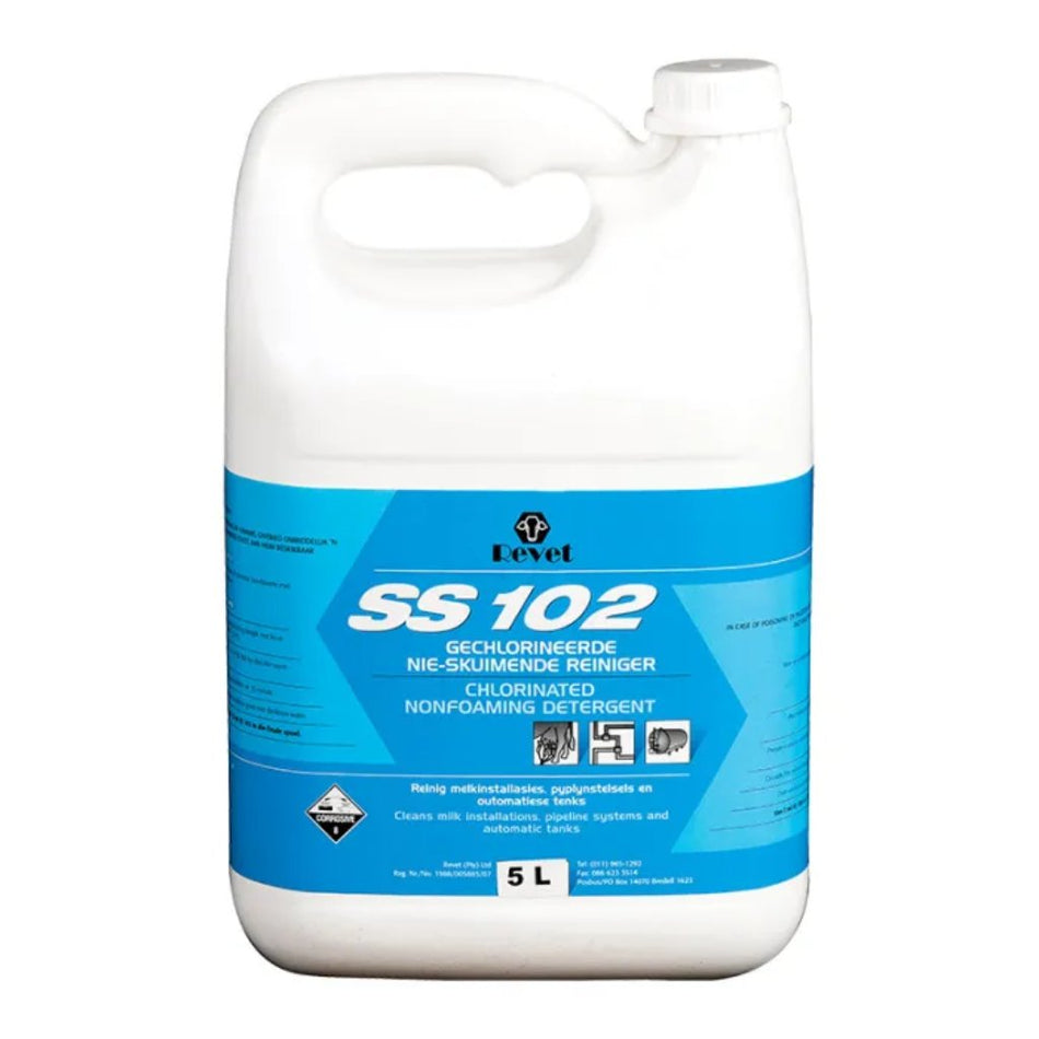 Revet Detergent Non Foaming Liquid SS102 5L