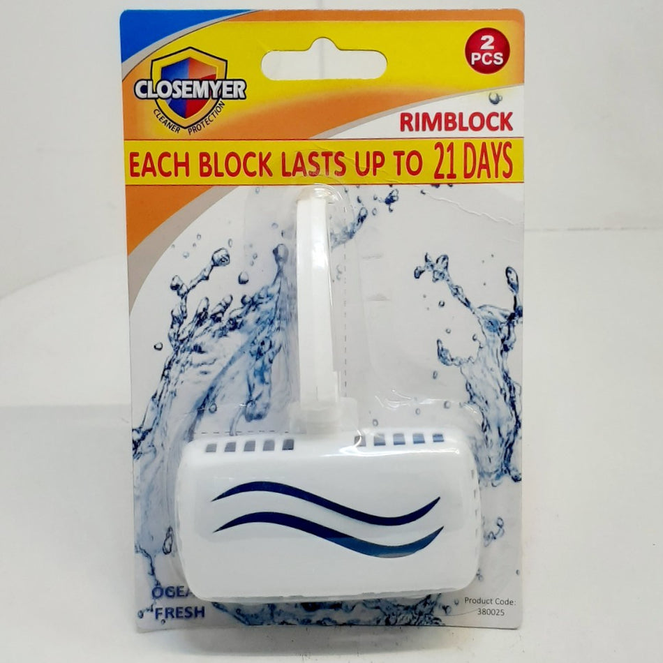 Closemyer Toilet Blue Rimblocks 2'S