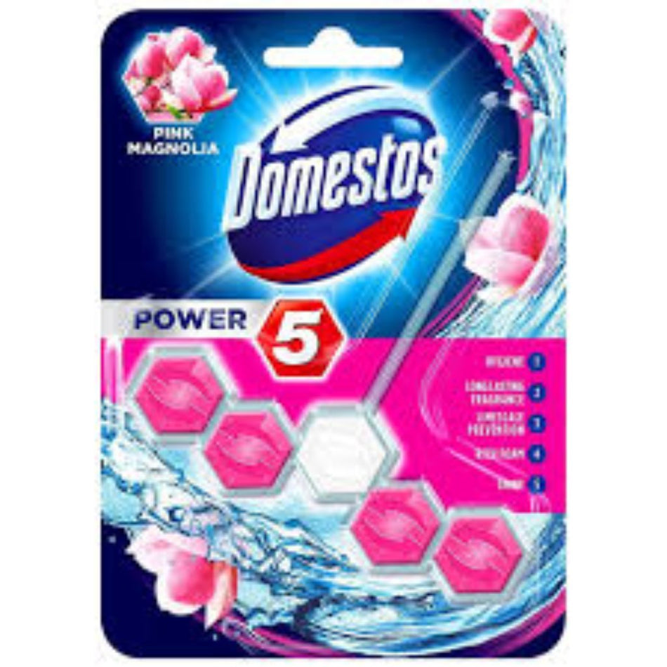 Domestos Rim Block Power 5 Pink 55G