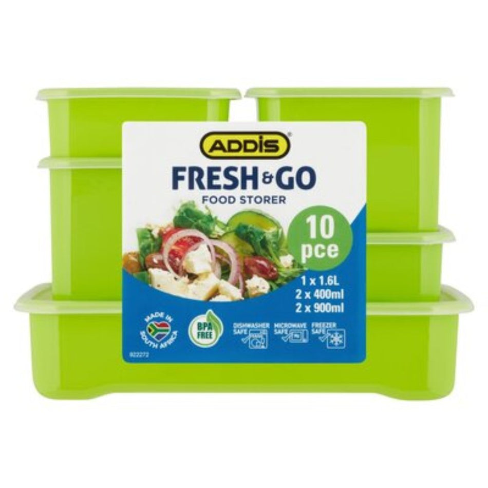 Addis Fresh & Go Food Storage 10 Piece Set