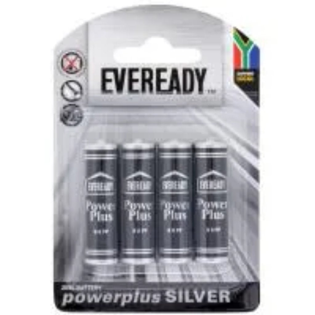 Eveready Battery Powerplus Silver Zinc AA 4'S -