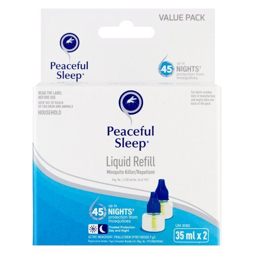Peaceful Sleep Mosquito Repellent Liquid Refill 2 x 35ml