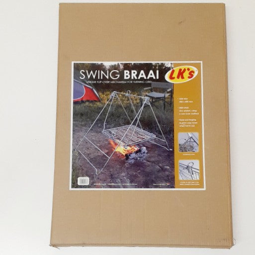 Lk's Mild Steel Swing Braai Grid Stand -