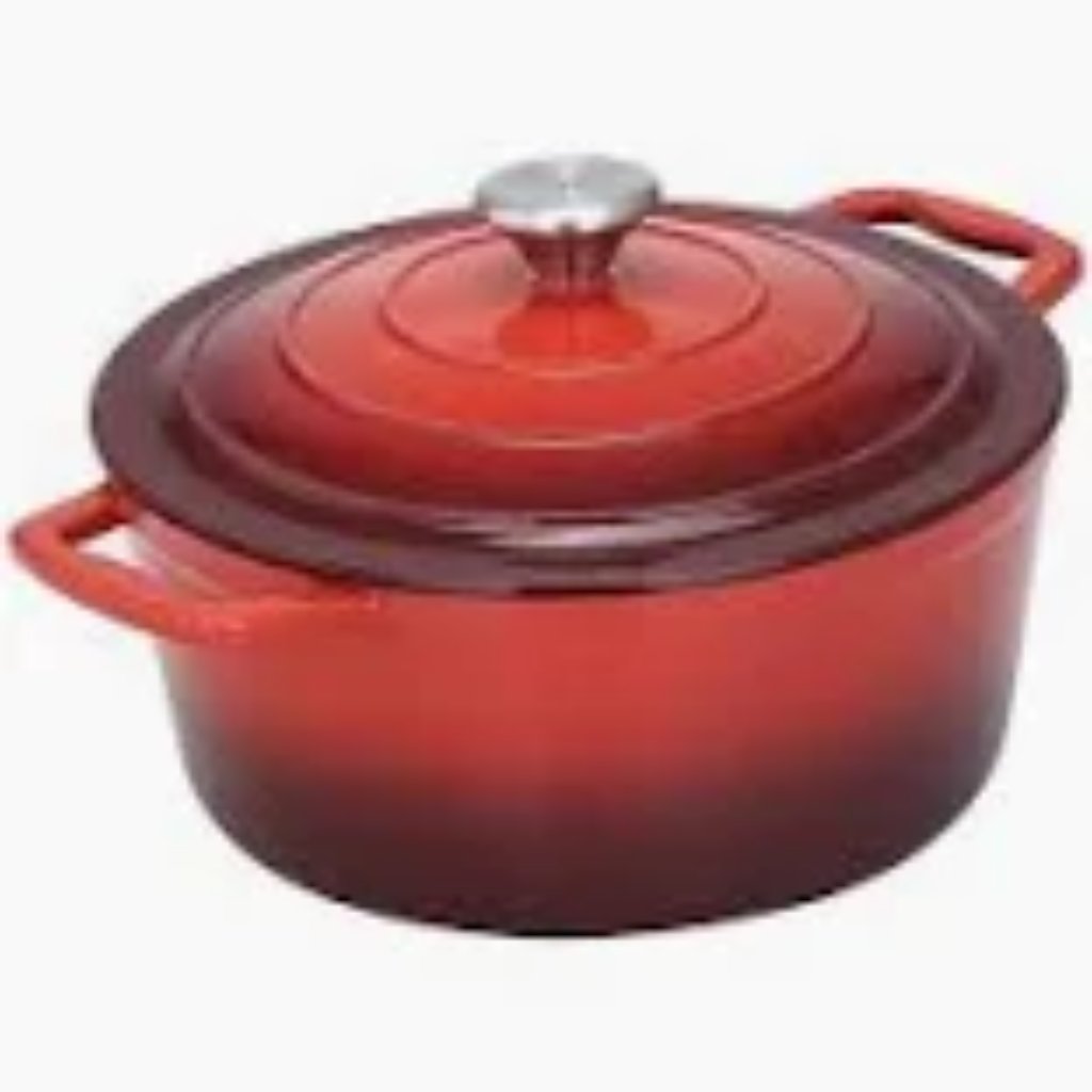 Lk's Chef Round Casserole Red 3.5L -