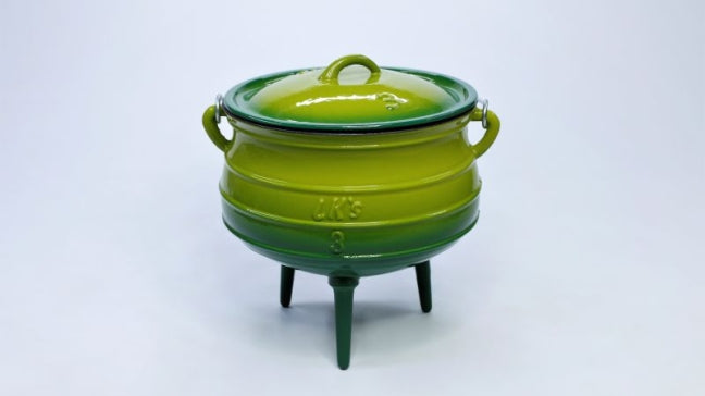 Lk's 3 Legged Pot 7.8L No 3 Green Enamel